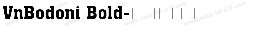 VnBodoni Bold字体转换